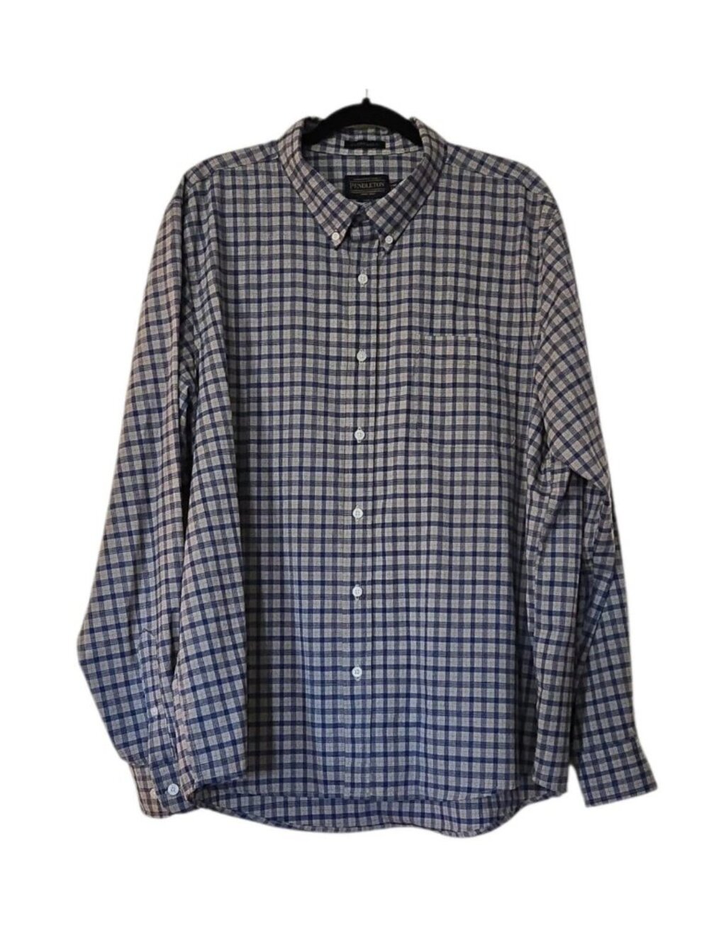 Pendleton Shirt Men's Evergreen Airloom Plaid Button Down Virgin Wool Fitted XXL
